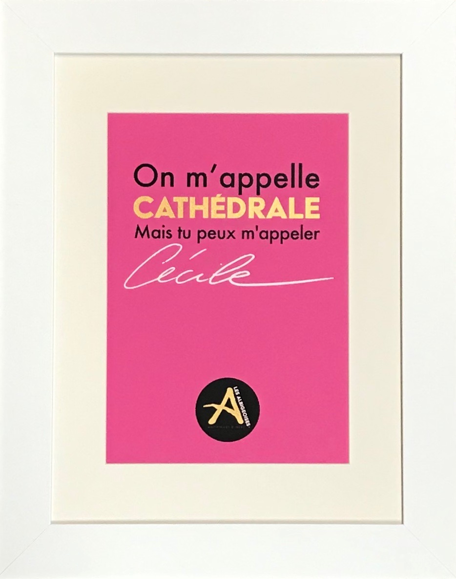 La Cathédrale Cadre Blanc 40 x 50 cm La Cathédrale Cadre Blanc 40 x 50 cm