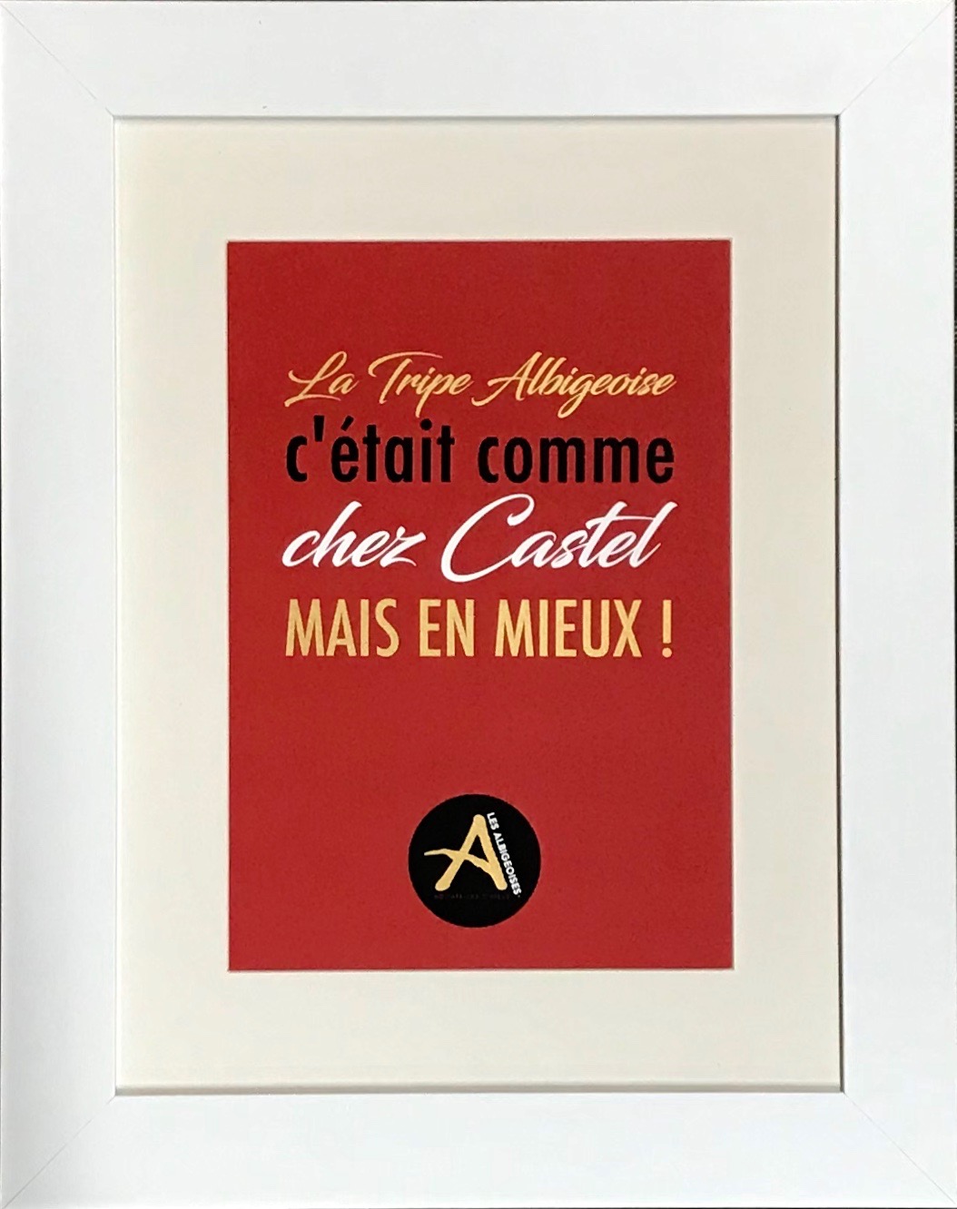 La Tripe Cadre Blanc 40 x 50 cm La Tripe Cadre Blanc 40 x 50 cm