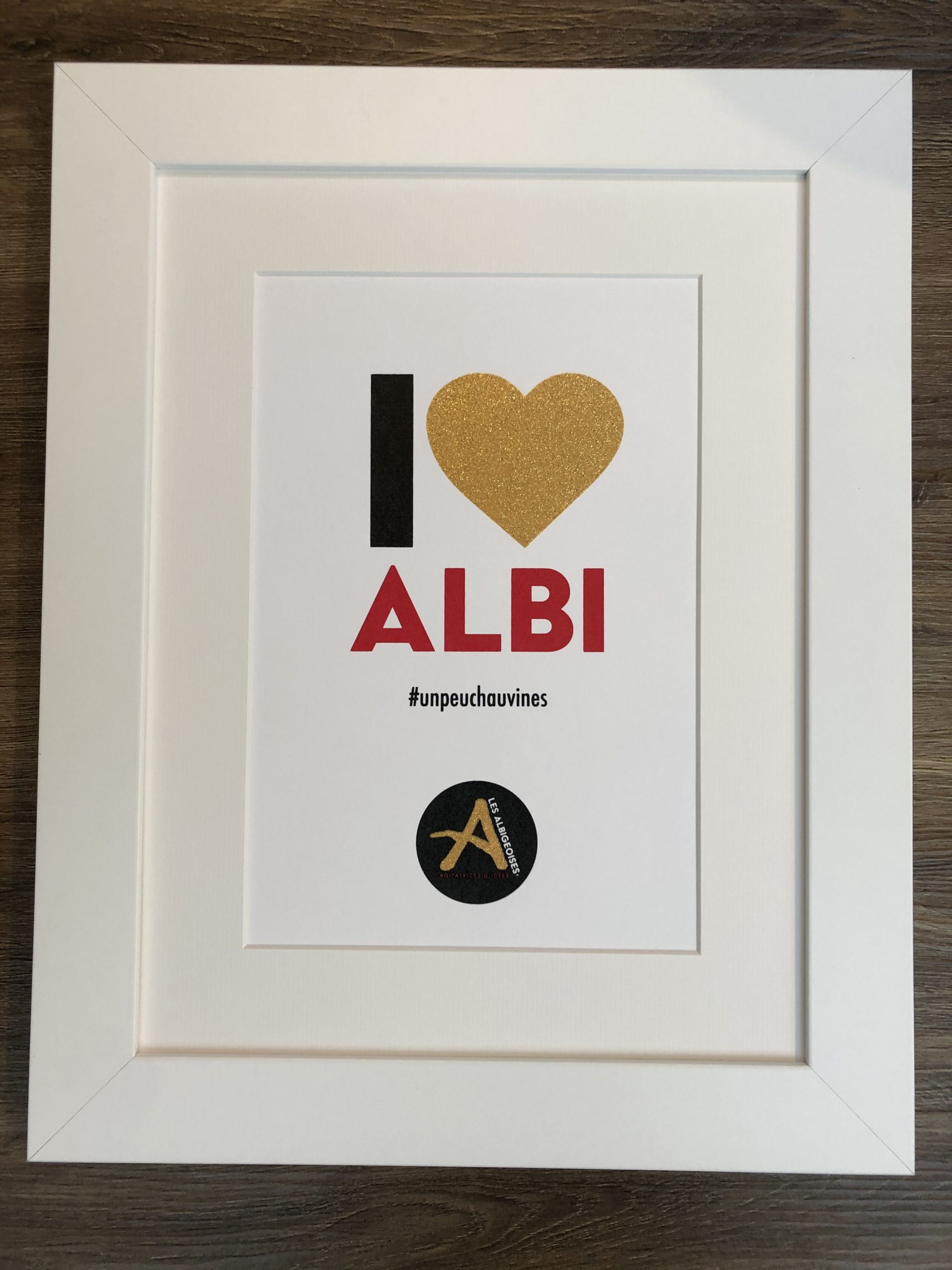 I Love Albi <span>Blanc</span> Cadre blanc 40 x 50 I Love Albi <span>Blanc</span> Cadre blanc 40 x 50