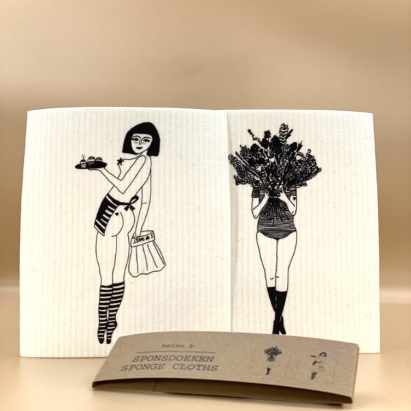 EPONGE LOT DE 2 "Elle et les fleurs" - Helen B
