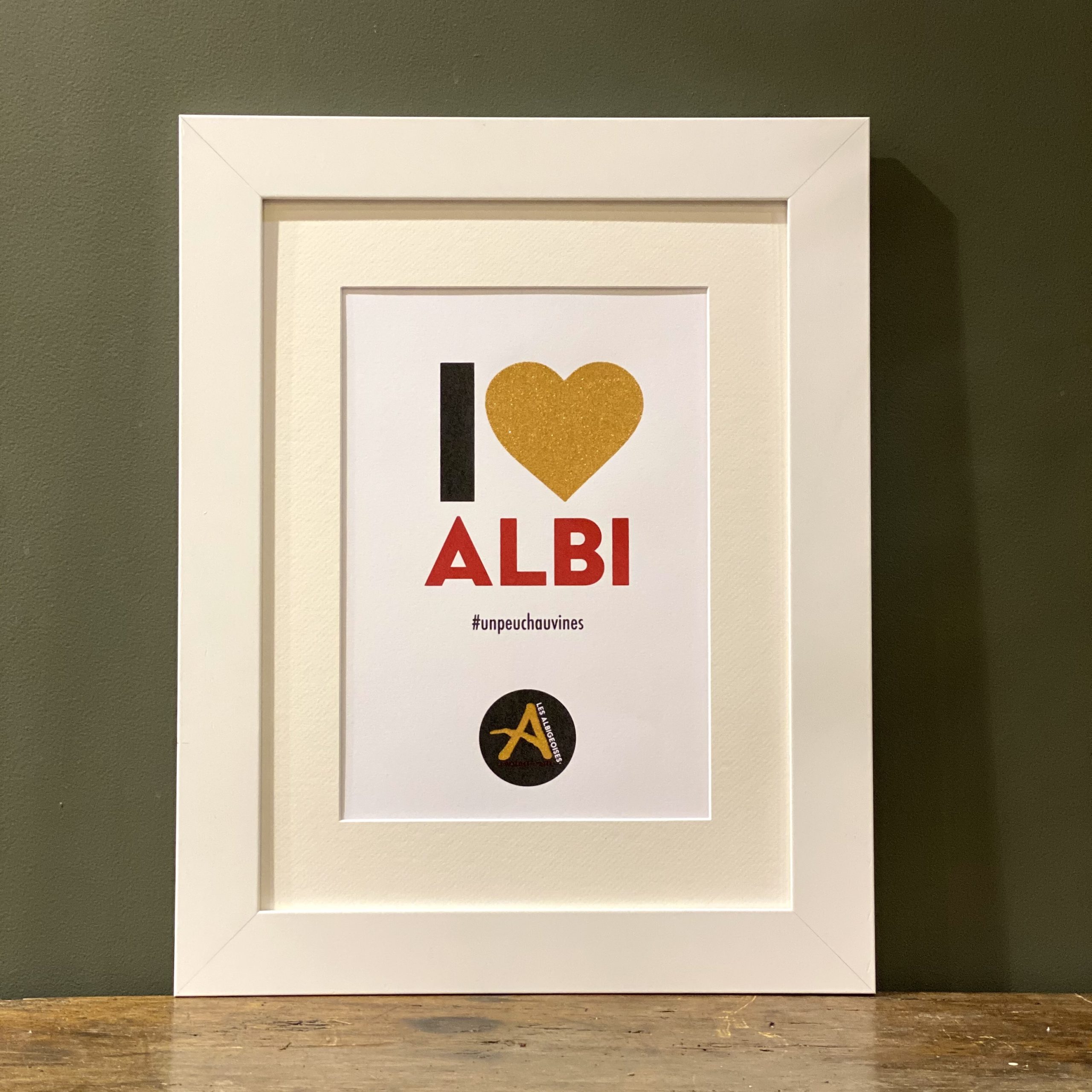 I Love Albi <span>Blanc</span> Cadre blanc 40 x 50 I Love Albi <span>Blanc</span> Cadre blanc 40 x 50