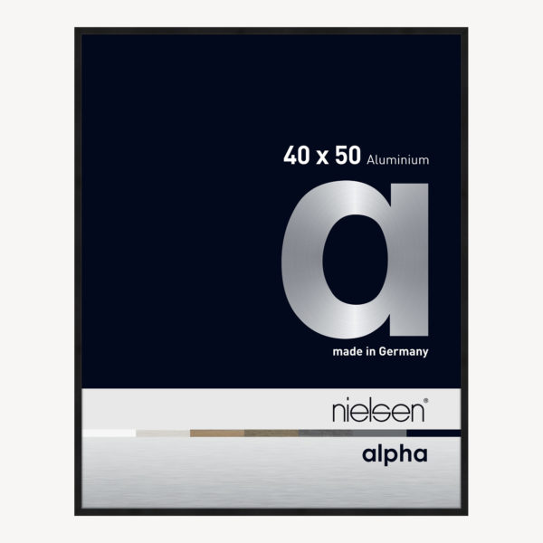 ALPHA 40X50 NOIR ANODISE MAT