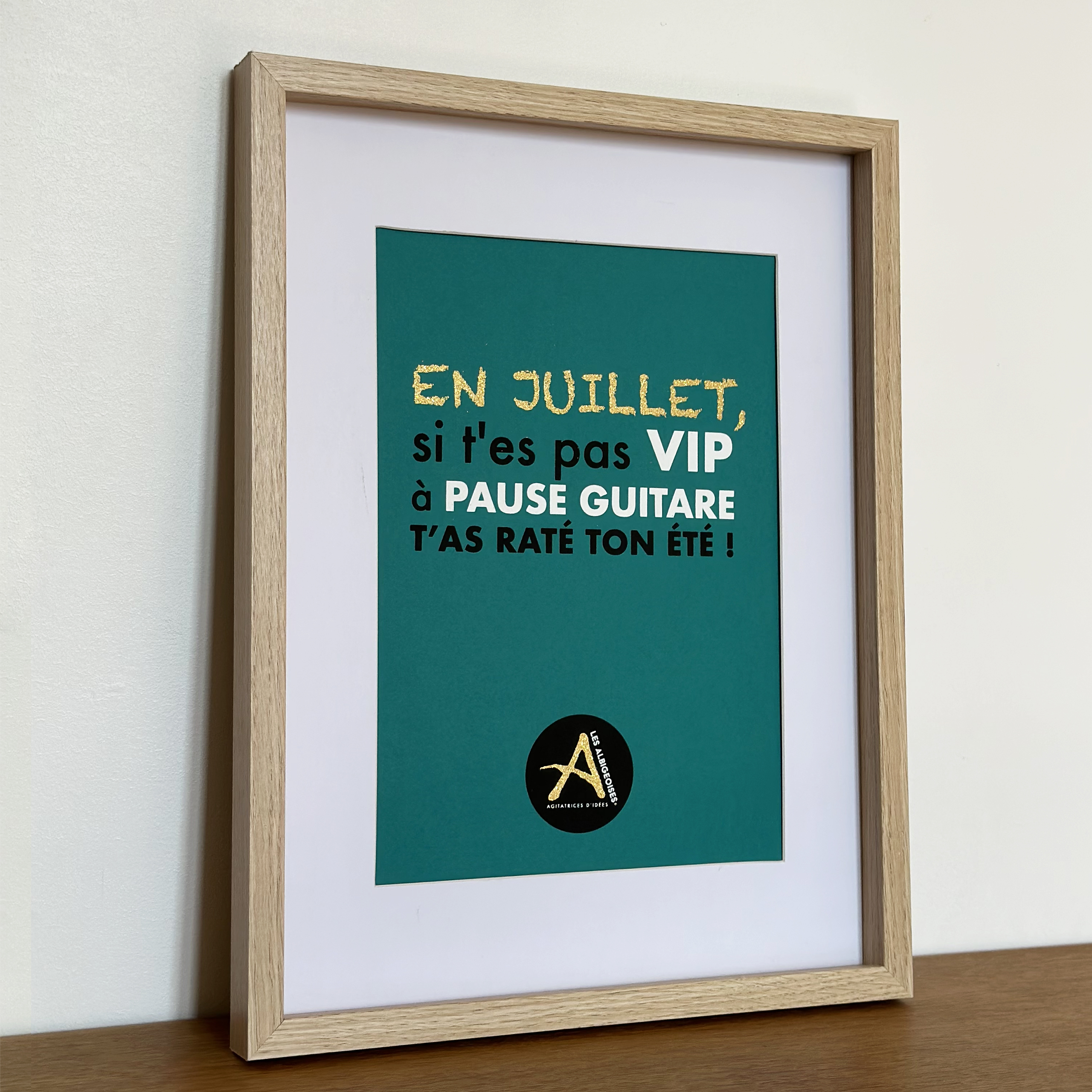 Pause Guitare Cadre 30 x 40 cm